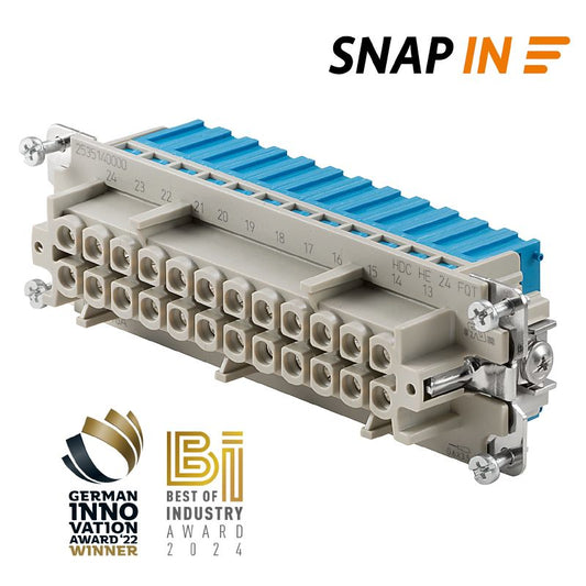 2535140000 - 24-Pole Connector Insert, -40°C to 125°C, 500V, 16A