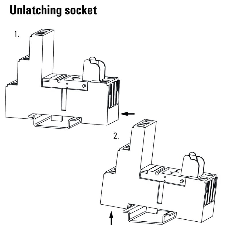8869420000 - 4 CO Relay Socket with 6A Rating & Easy Screw Connection  (Pack of 10)