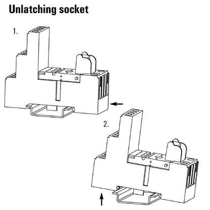 8869420000 - 4 CO Relay Socket with 6A Rating & Easy Screw Connection  (Pack of 10)