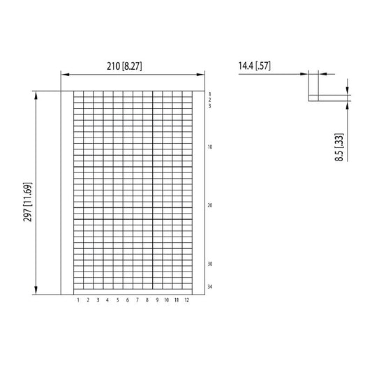 8813500000 - RoHS Compliant White Product, 297mm x 210mm, 15.66g  (Pack of 50)