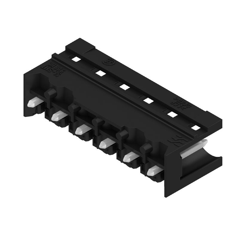 1775642001 - 5.08mm 6-Pole Male PCB Connector, Black Box Packaging  (Pack of 50)