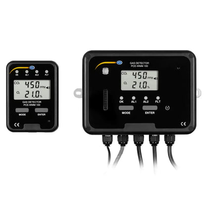 PCE-WMM 100 - CO2 & Oxygen Meter with Remote Display and Alarms