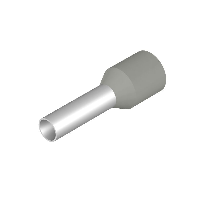 9004370000 - Grey Wire-End Ferrules, 2.5mm², 10mm Stripping Length  (Pack of 500)