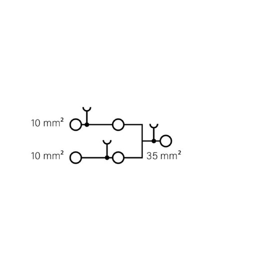 2924990000 - 35mm² Hybrid Terminal with 5 Screw Connections  (Pack of 20)