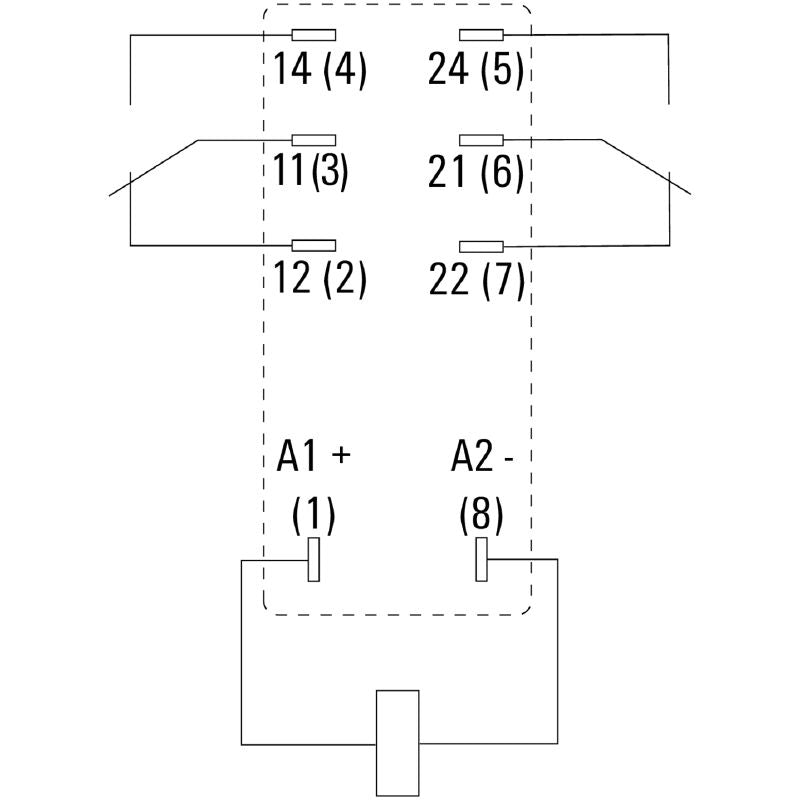 7760056321 - 12V DC D-SERIES Relay, 5A, Dual Contact Configuration  (Pack of 20)