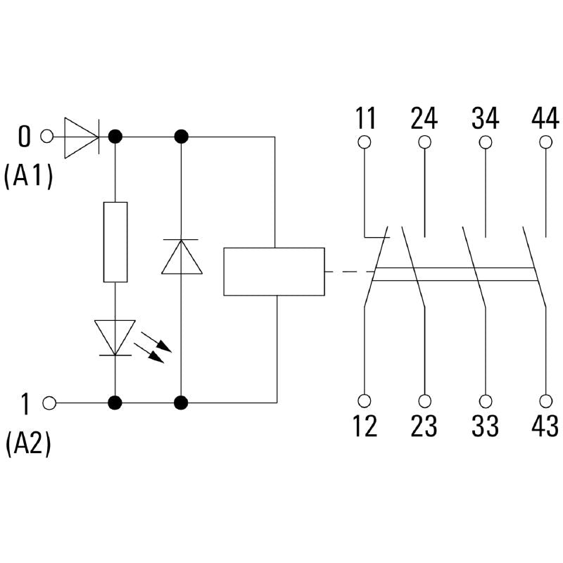 2759070000 - 24V DC Relay Module, 3NO1NC, EN 61810-3 Compliant