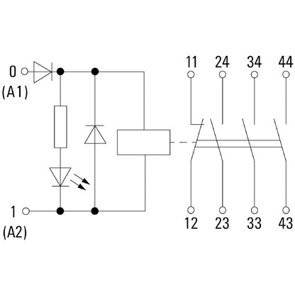 2759070000 - 24V DC Relay Module, 3NO1NC, EN 61810-3 Compliant