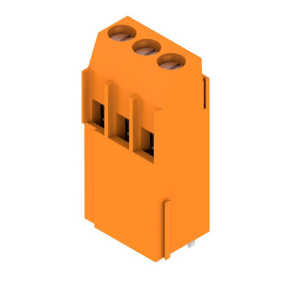 1975260000 - 5mm Orange PCB Terminal, 3-Pole, 3.2mm Pin Length  (Pack of 100)