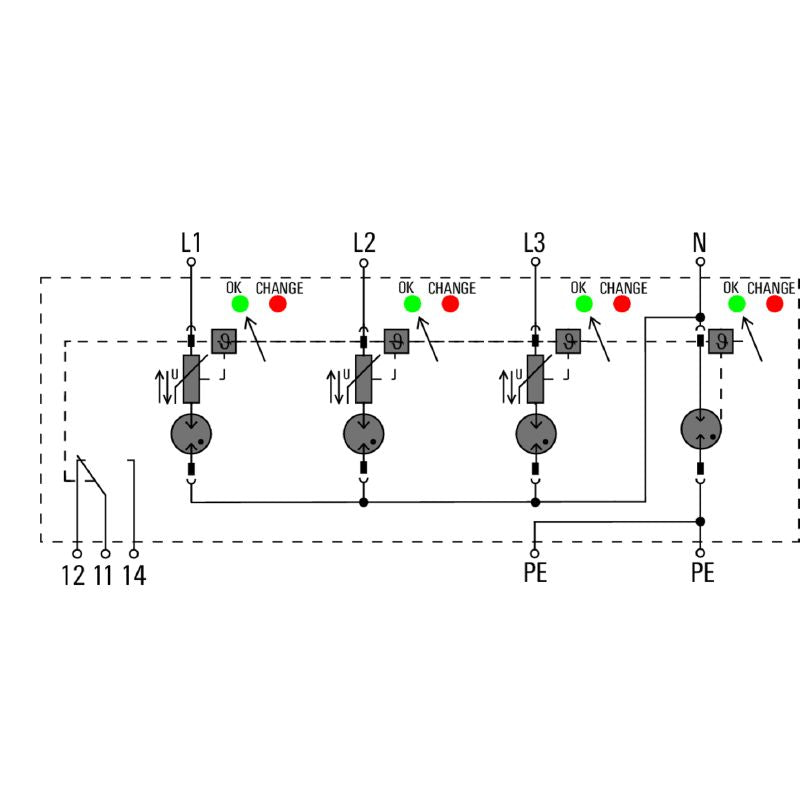 2636920000 - Low Voltage Surge Arrester with Remote Contact Capability