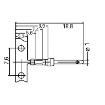 1682420000 - Heavy-Duty Connector with Crimp Contacts, 1mm Pin, Gold Coating  (Pack of 500)