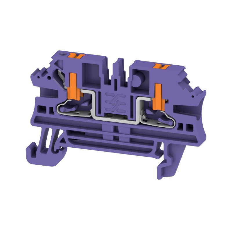 2847260000 - Violet 2.5mm² Feed-Through Terminal Block, 24A, RoHS Certified  (Pack of 100)