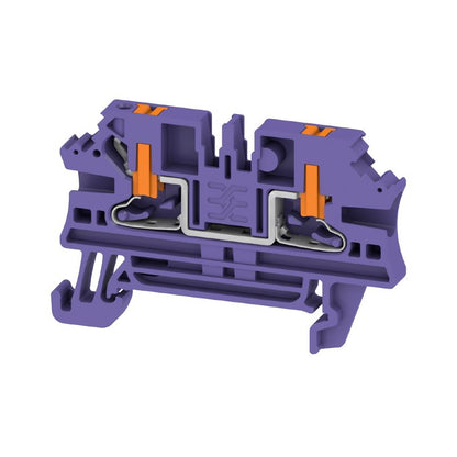 2847260000 - Violet 2.5mm² Feed-Through Terminal Block, 24A, RoHS Certified  (Pack of 100)