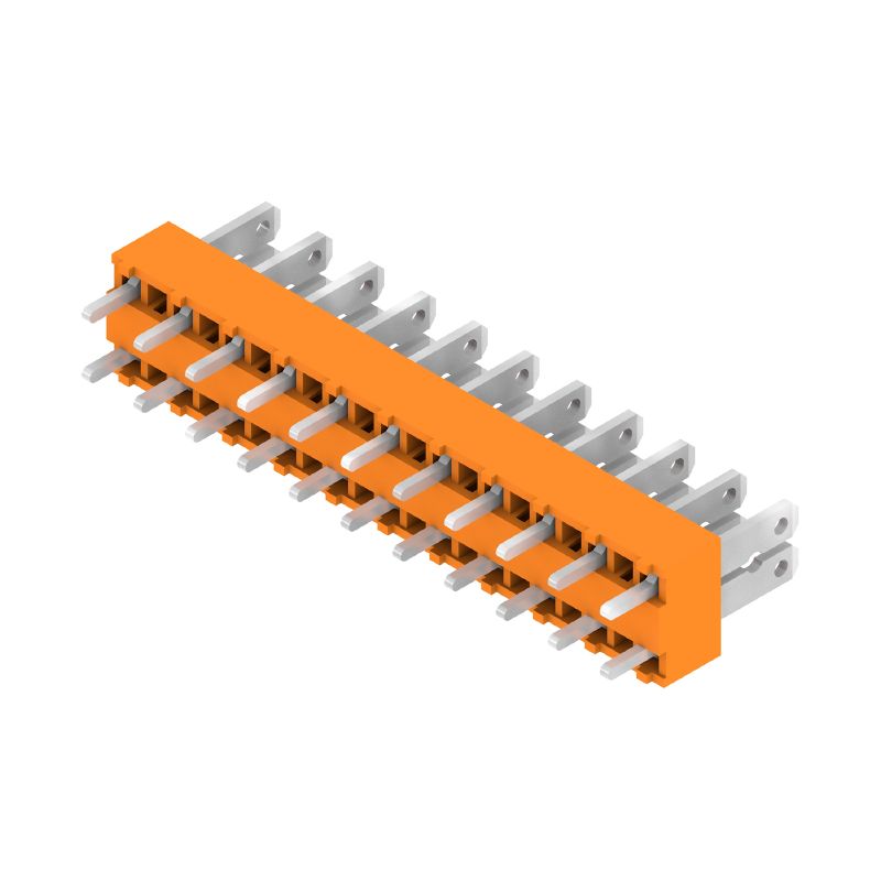 9500510000 - 5mm Spacing Orange PCB Terminal, 11 Poles at 180°  (Pack of 50)
