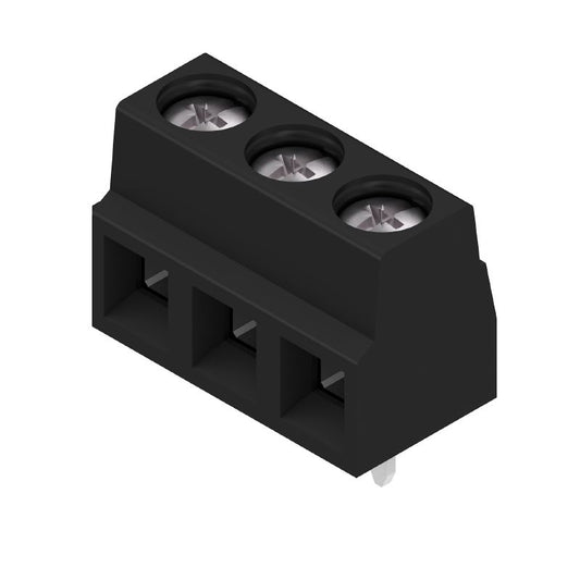 1810860000 - 5.08mm Black Circuit Board Terminal with 3 Poles  (Pack of 100)