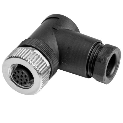 1925870000 - M12 Field Attachable Connector, IP67 Waterproof, Gold-Plated Contacts