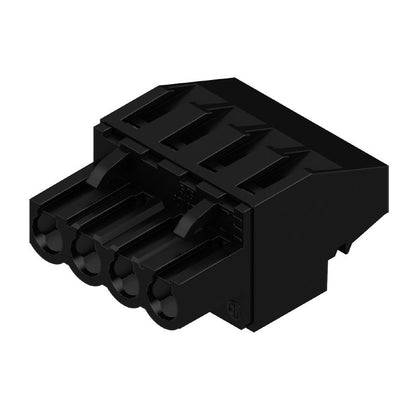 1959080000 - 5mm 4-Pole Female Connector with 270° Angle and Clamping Yoke  (Pack of 90)