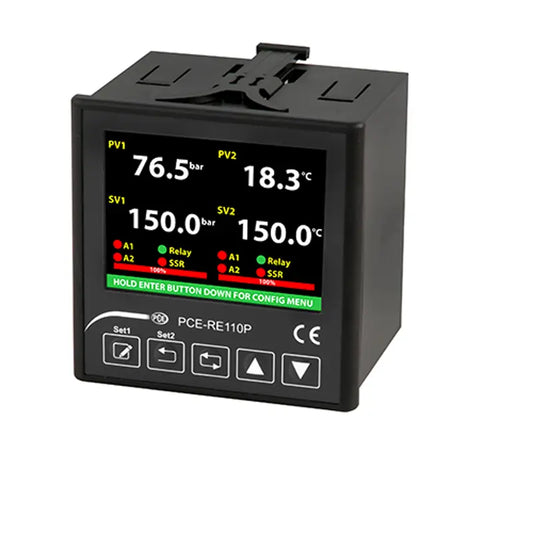 PCE-RE110P - Color LCD Temperature Controller with Alarming and PID Functions