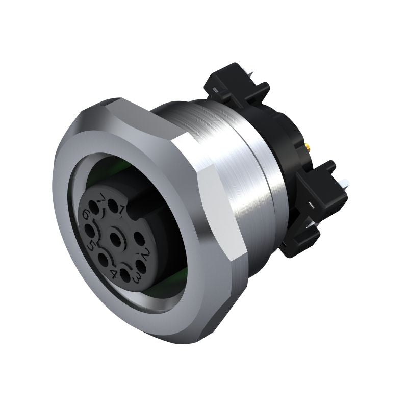 2423080000 - M12 8-Pole PCB Connector, IP67 Rated, 30V, 250V Max  (Pack of 25)