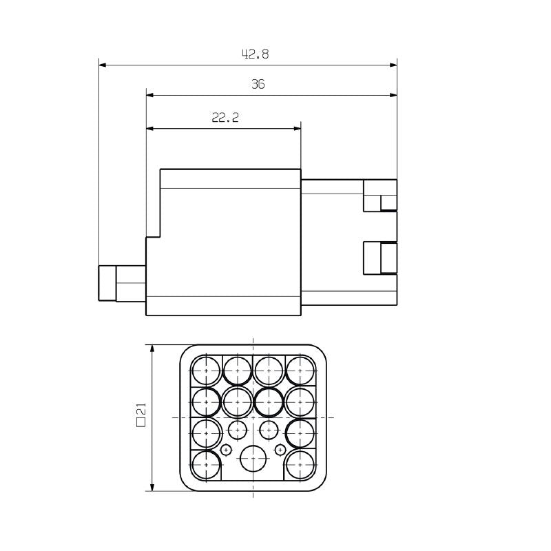1993820000 - RoHS Compliant 12-Pole Female Connector for 400V Systems  (Pack of 10)