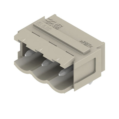 1065770000 - 3-Pole PCB Connector, 5mm Pitch, Angled THT Solder  (Pack of 100)
