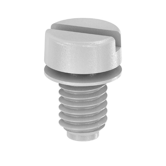 1052100000 - Silver 4.8mm Steel Busbar Clamp with Mounting Screw  (Pack of 100)