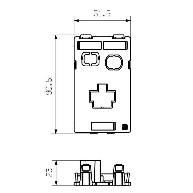 1543710000 - 23mm FrontCom Unshielded Insert Plate, General Use