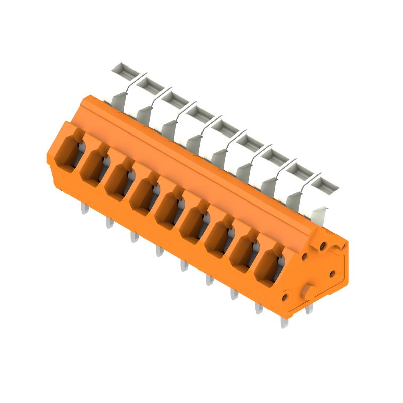 1914830000 - 5mm PCB Terminal, 9 Poles, 135° Orientation, Tension Clamp  (Pack of 100)