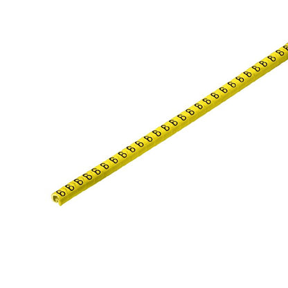 1568241520 - Yellow CableLine Markers for 1.3mm to 3mm Wire Sizes  (Pack of 500)