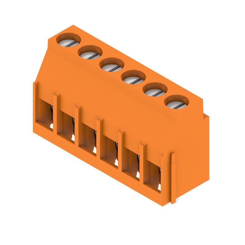 2634910000 - 5.08mm Orange PCB Terminal with 6 Poles, 90° Connector  (Pack of 54)