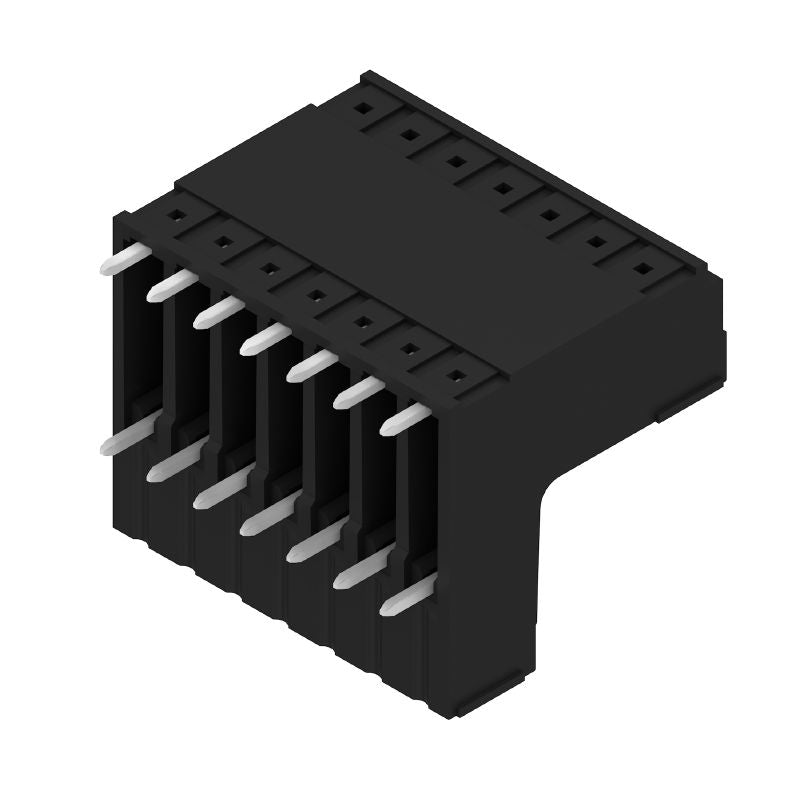 1033550000 - Black 14-Pole PCB Connector, 3.2mm Solder Pins, 90° Angle  (Pack of 50)