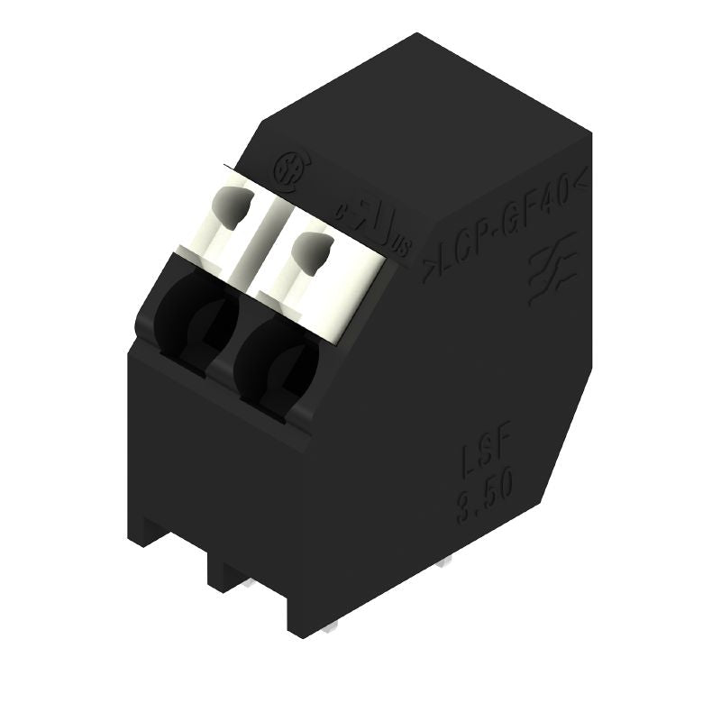 1091620000 - 3.50mm Black PUSH IN Terminals, 2 Poles, 1.5mm Pins  (Pack of 190)