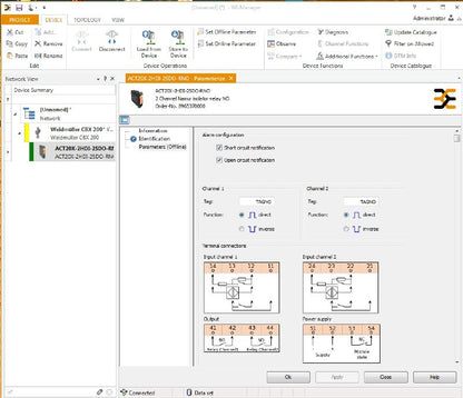 2456080000 - Dual-Channel Signal Isolator for NAMUR Sensors and Relays