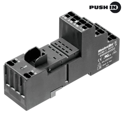 8876220000 - 12A Black Relay Socket, 48.3mm x 98mm x 28mm  (Pack of 10)