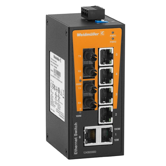 1240930000 - 6-Port Unmanaged Fast Ethernet Switch with Multi-Mode Ports