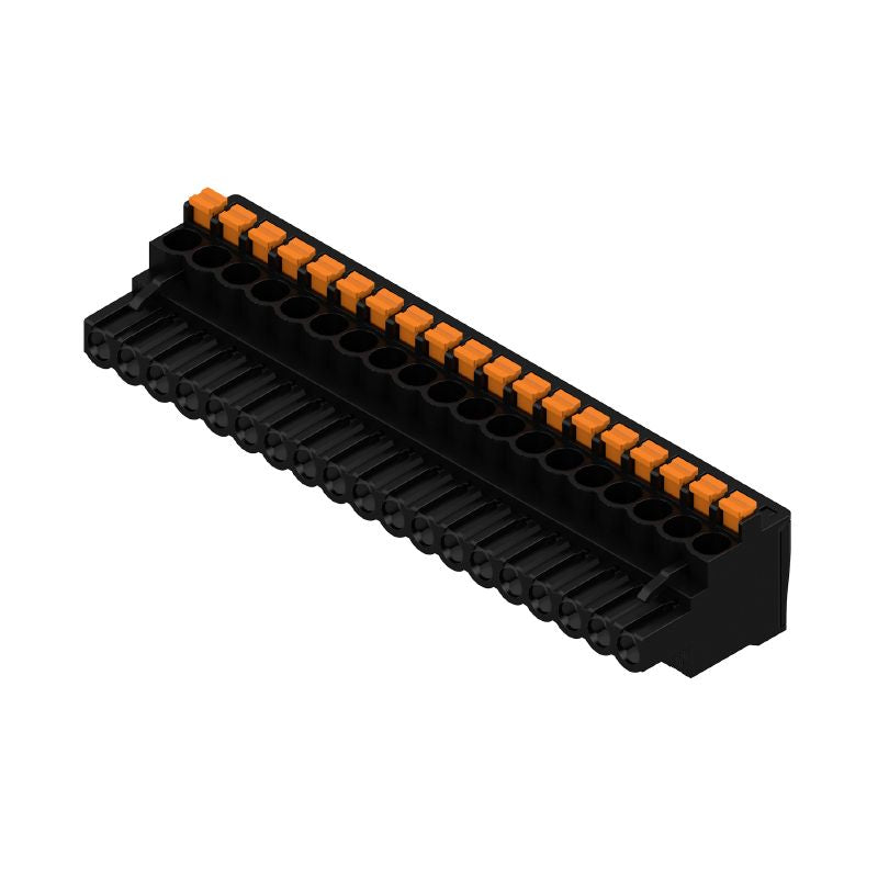 1000190001 - 5.08mm 18-Pole Female PCB Connector with 90° Push-In Design  (Pack of 18)