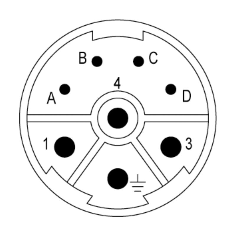 1170380000 - 8-Pole Male Plug-In Connector, 8A Rated Current