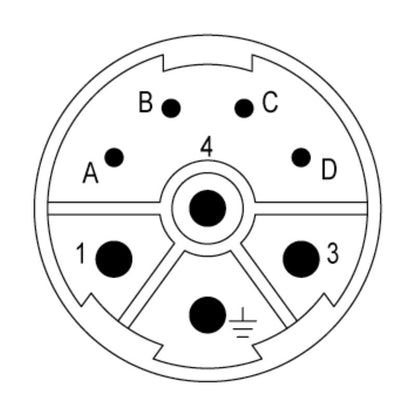 1170380000 - 8-Pole Male Plug-In Connector, 8A Rated Current