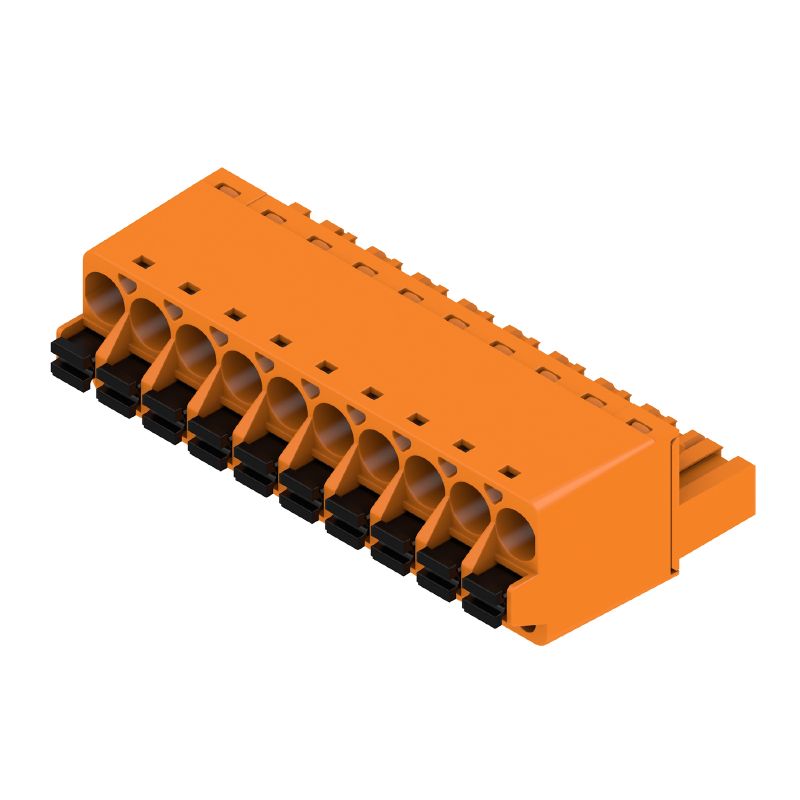 1017960000 - 10-Pole PCB Connector with 180° Angle and PUSH IN Design  (Pack of 36)