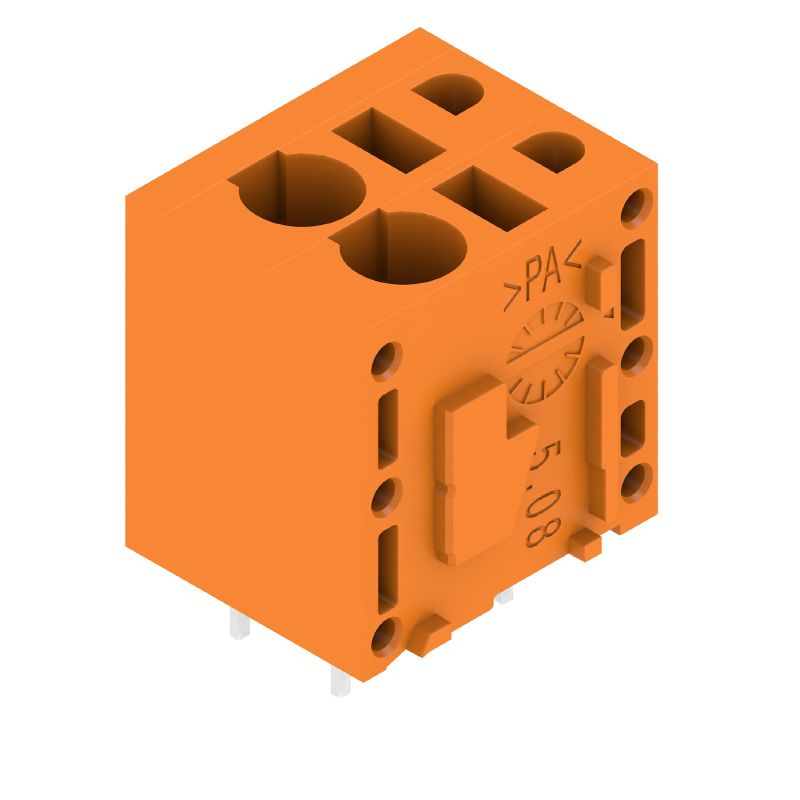 1331430000 - 5.08mm Pitch Orange PCB Terminal, 180° with PUSH IN Connection  (Pack of 130)