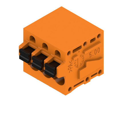 1331710000 - 3-Pole Orange PCB Terminal, 5mm Pitch, 90° Angle  (Pack of 90)