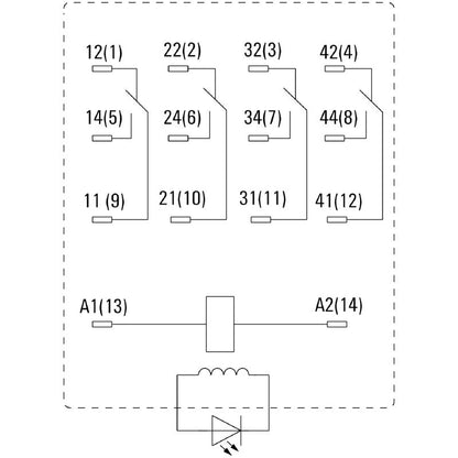 7760056094 - 4 CO Contact Relay, 115V AC, 5A, RoHS Compliant  (Pack of 20)
