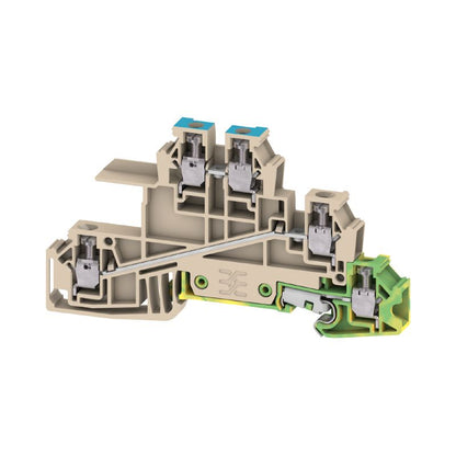 1030700000 - 5-Connection Multi-Level Terminal Block, 2.5 mm², 24 A, Beige  (Pack of 50)