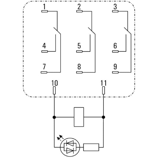 2765230000 - 48V DC Relay with 10A Capacity and AgSnO Contacts  (Pack of 10)