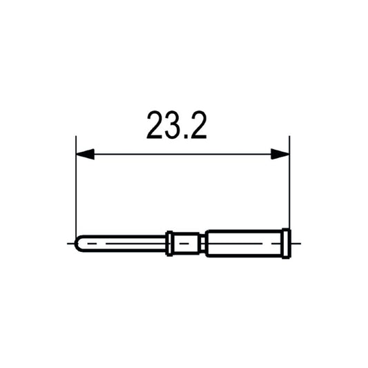 2530940000 - 23.2mm Gold-Plated Crimp Contact Connector, 16A 63V  (Pack of 50)