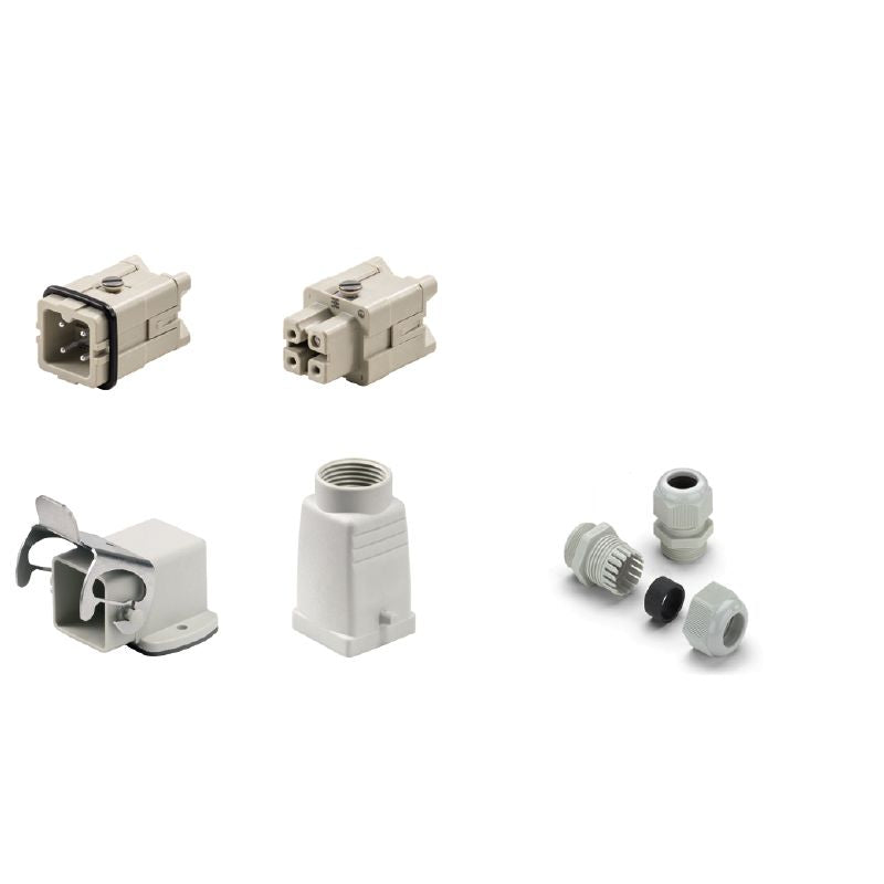 1712630000 - RockStar Heavy-Duty Connector Kit, 3 Poles, IP65 Rated