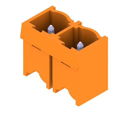 1048870000 - 2-Pole 7.62mm PCB Connector, 3.2mm Pins, 180° Angle  (Pack of 100)