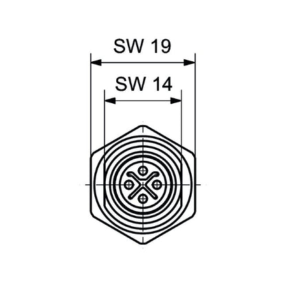 2830770000 - High-Performance 12A Connector with Gold-Plated Contacts, IP65-IP68