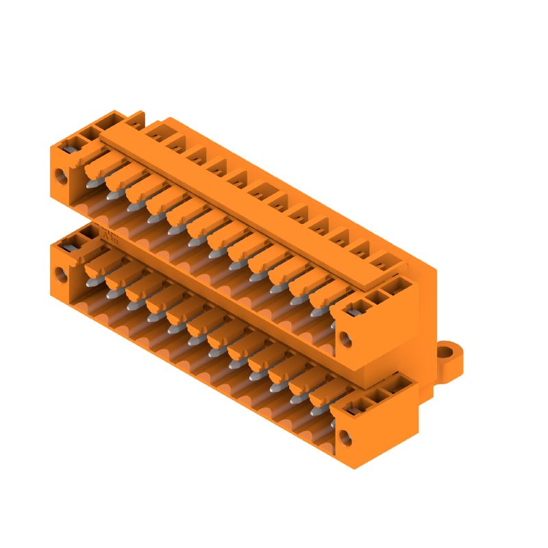 1633920000 - 26-Pole 3.50mm PCB Connector, THT Solder, 90° Angle, Orange  (Pack of 10)