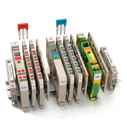 2464750000 - 6 mm² Push-In Modular Terminal, Dark Beige, 500 V, 41 A  (Pack of 20)