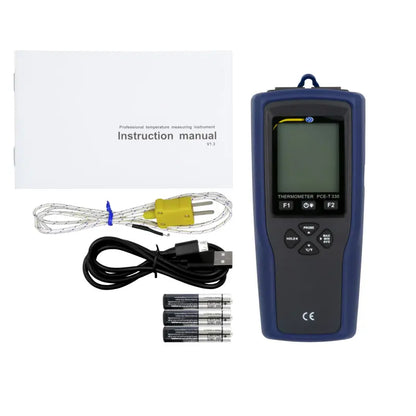 PCE-T 330 - Dual-Channel Thermometer with 20,000 Data Points Storage